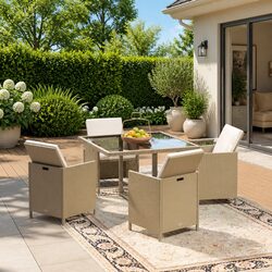 Comfortable and Stylish 5-Piece Outdoor Dining Set
