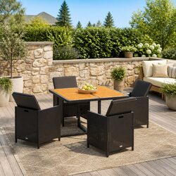 Warm and Value-Driven 5-Piece Garden Dining Set