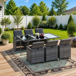 Comfortable and Practical 7 Piece Outdoor Dining Set
