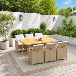 7 Piece Garden Dining Set: A Practical Choice for Outdoors