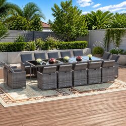 Comfortable and Practical 15 Piece Garden Dining Set