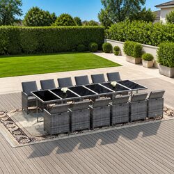Comfortable 13-Piece Garden Dining Set with Value