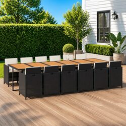 Versatile 13 Piece Garden Dining Set with Comfort