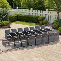Comfortable and Durable 21-Piece Garden Dining Set