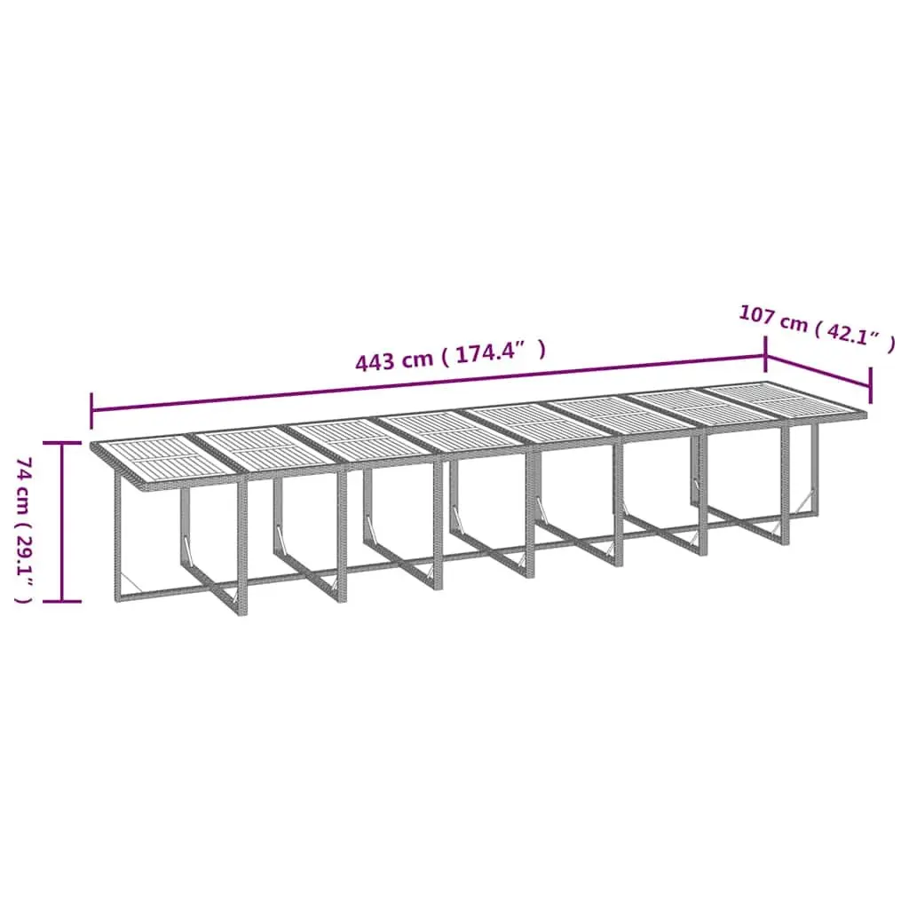 17 Piece Outdoor Dining Set