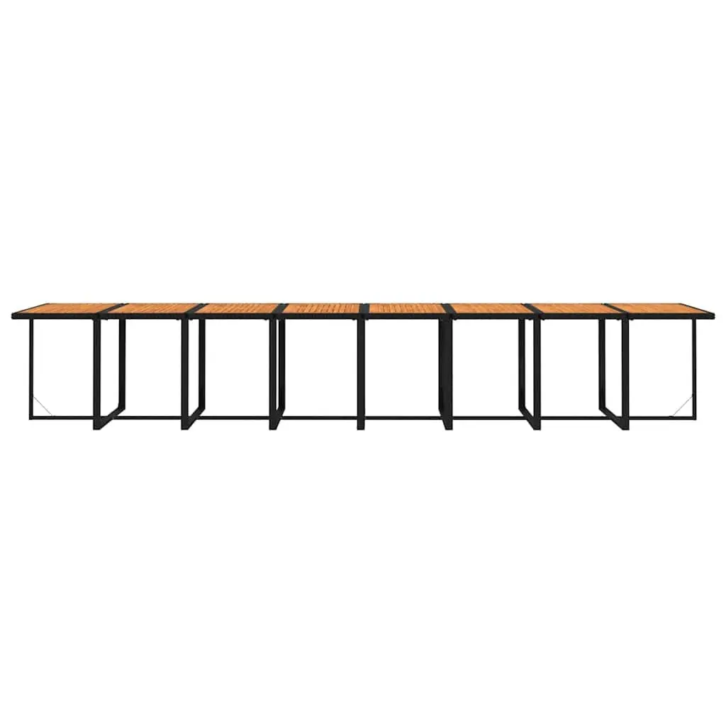 Outdoor Furniture Set 21 Pieces Dining Black PE Rattan with Cushions for Garden