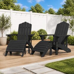 Practical and Stylish Outdoor Adirondack Chairs 2 pcs