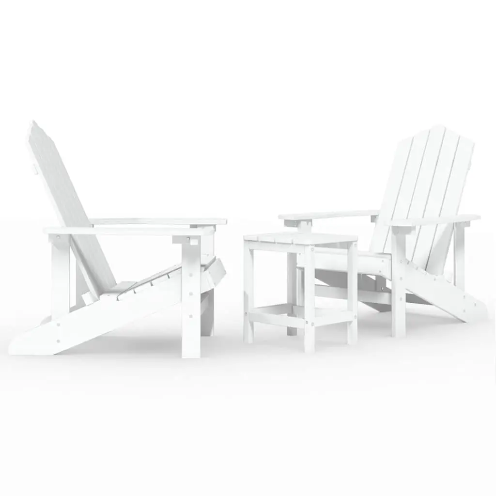 Outdoor Adirondack Chair Set with Side Table