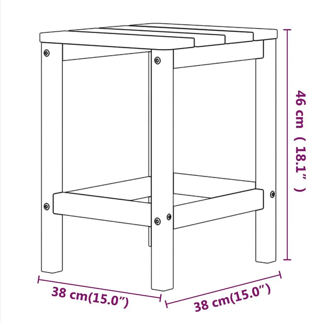Adirondack Chair Footstool Side Table Outdoor Garden Patio Furniture White