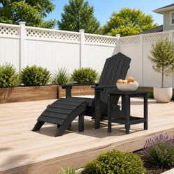 Reliable Adirondack Chair Set with Footstool & Table