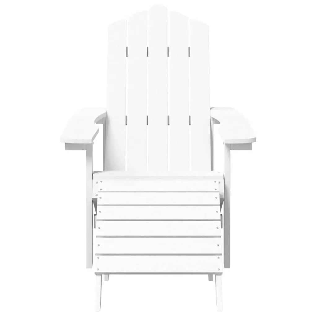 Outdoor Adirondack Chairs with Footstools and Side Table Garden Patio Seating