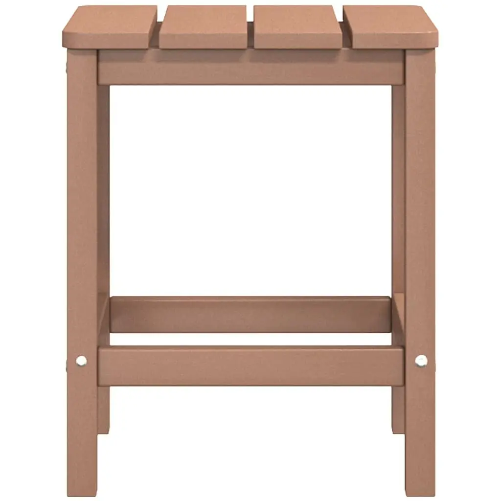 Adirondack Chair Set Garden Patio Seating with Footstool and Table Brown