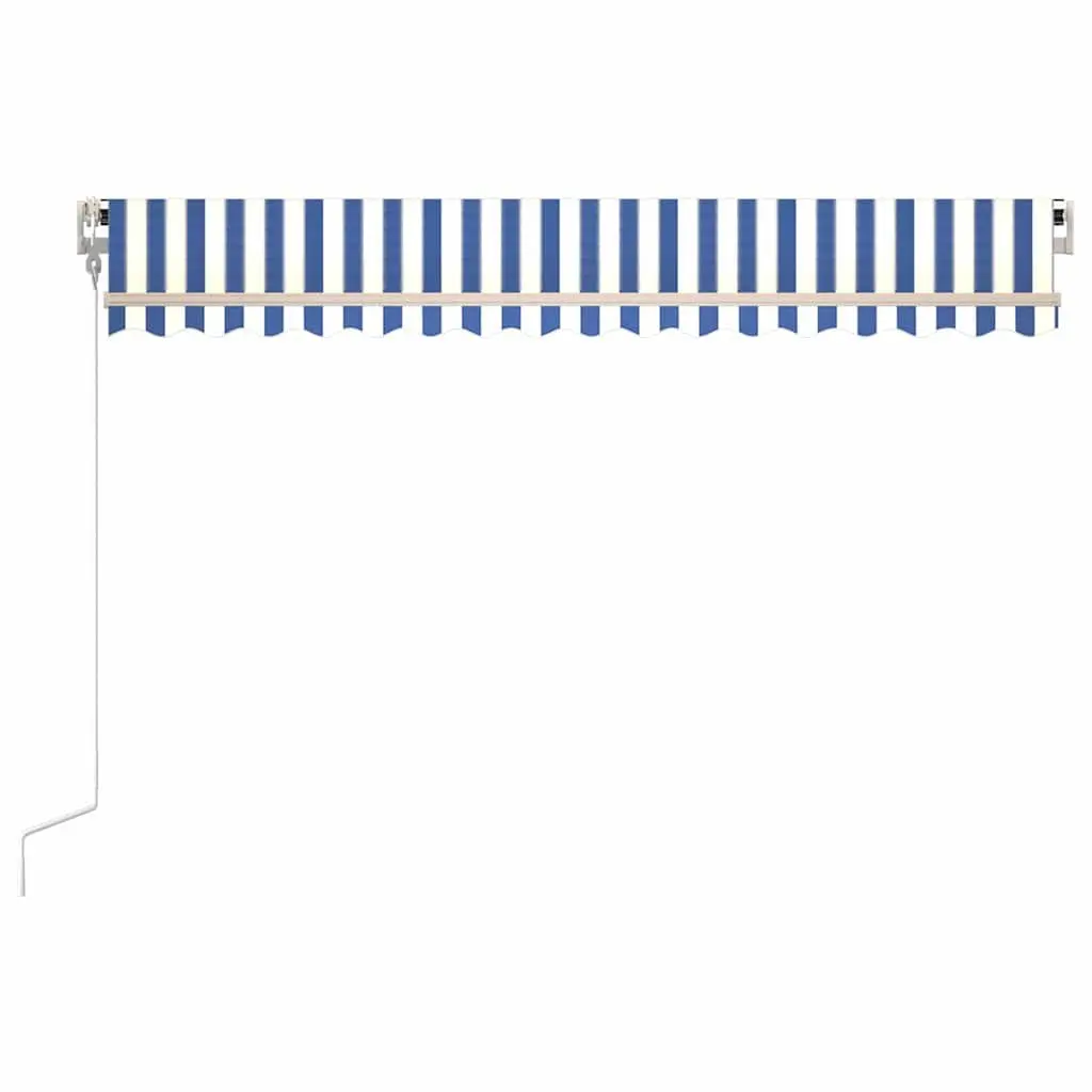 Automatic Retractable Awning Sun Shade 400x300 cm Blue White