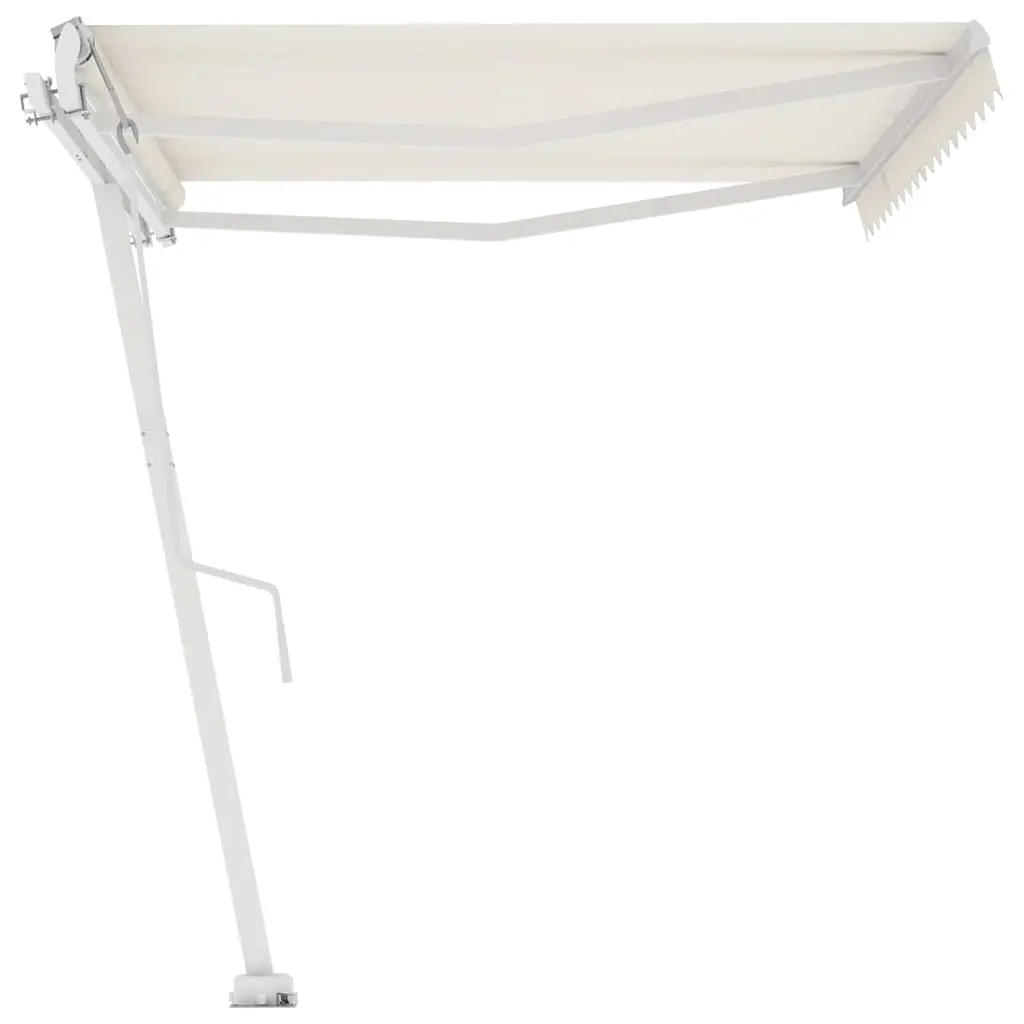 Freestanding Retractable Awning Outdoor Shade 400x300 cm Cream