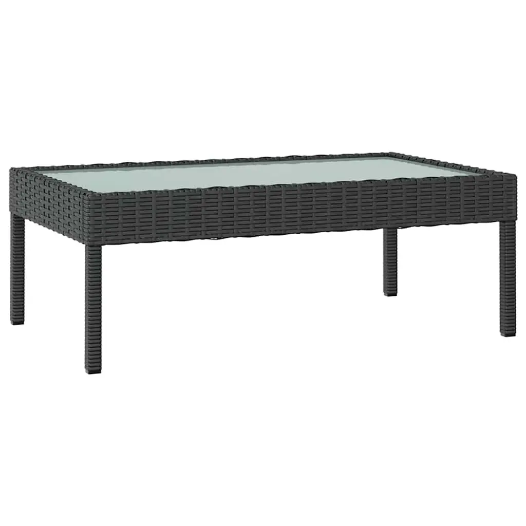 16 Piece Poly Rattan Garden Lounge Set Outdoor Furniture Patio Cushions Black