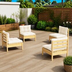 Comfortable and Durable 4 Piece Garden Lounge Set