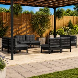 Comfort and Value: 8 Piece Modular Lounge Set for Outdoors