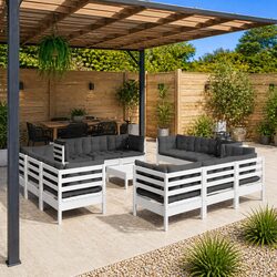 Reliable and Comfortable 13-Piece Garden Lounge Set