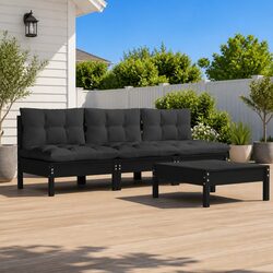 Practical and Stylish 4 Piece Garden Lounge Set