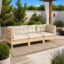 Reliable and Stylish 3-Seater Garden Sofa for Comfort