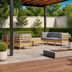 Comfortable and Durable 7 Piece Lounge Set for Outdoors