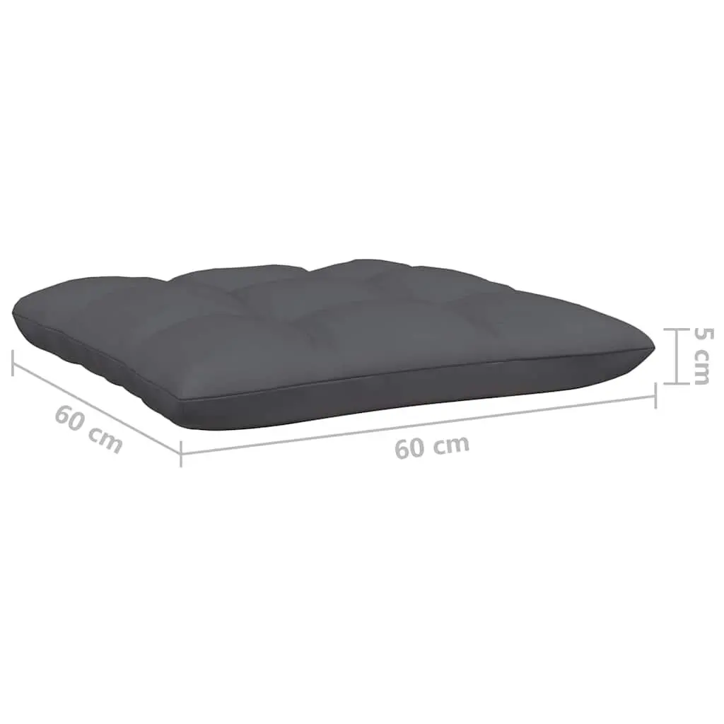 Garden Lounge Set Outdoor Furniture 5 Piece Pinewood Patio Sofa with Cushions White