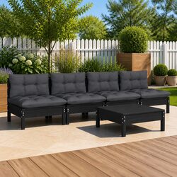 Reliable 5 Piece Garden Lounge Set with Comfort in Mind
