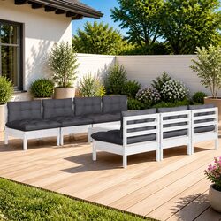 Comfortable and Reliable 8 Piece Garden Lounge Set