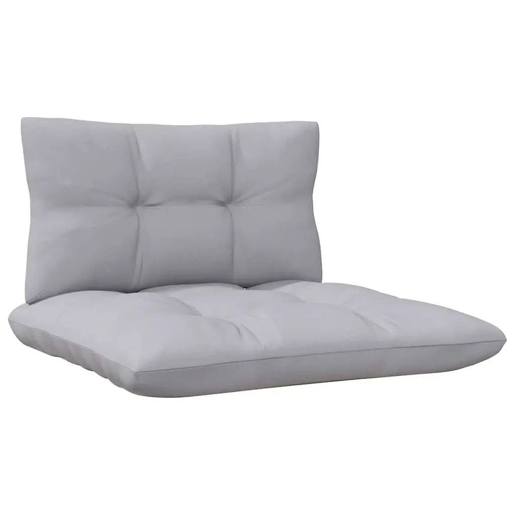 Garden Lounge Set 9 Piece Outdoor Patio Furniture Grey Cushions Pinewood Modular