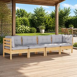Reliable 4 Piece Garden Lounge Set with Comfort and Style