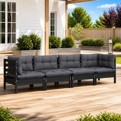 Comfortable 4-Piece Garden Lounge Set for Relaxation