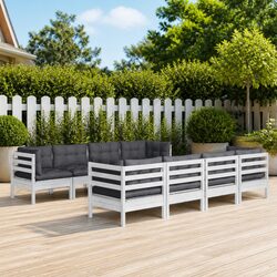 Comfortable and Practical 9-Piece Outdoor Lounge Set