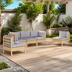 Comfortable and Reliable 5 Piece Lounge Set for Outdoors