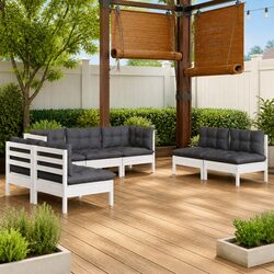 Comfortable 7 Piece Garden Lounge Set for Outdoor Relaxation