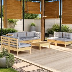 Quality and Practicality in an 8 Piece Garden Lounge Set