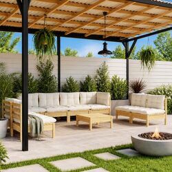 Quality 9 Piece Outdoor Lounge Set with Comfort and Style