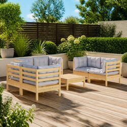Reliable 7-Piece Garden Lounge Set with Comfort and Style