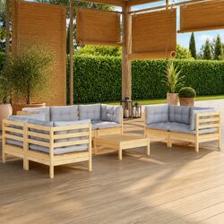 Comfort and Value: 8 Piece Garden Lounge Set