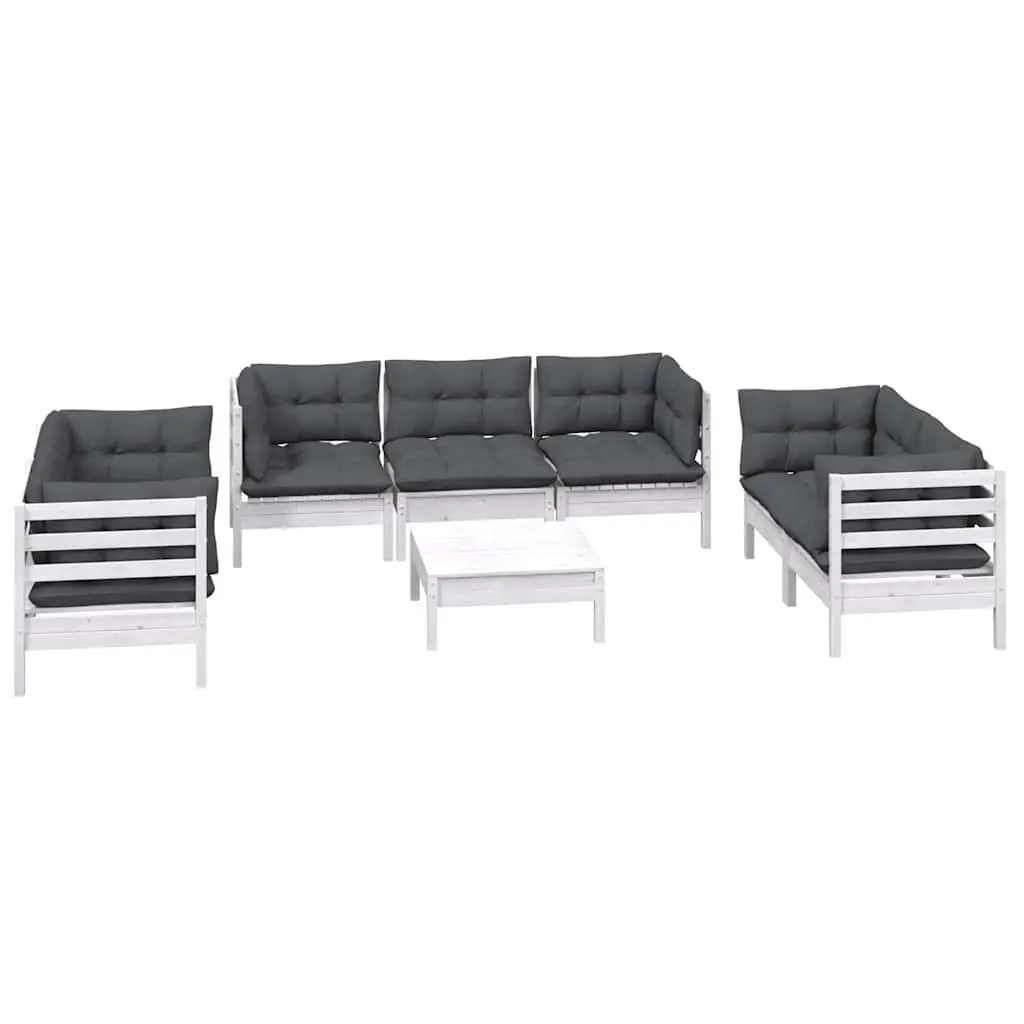8 Piece Lounge Set for Outdoor Comfort