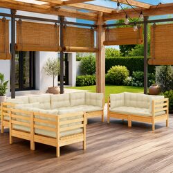 Warm and Reliable 8 Piece Outdoor Lounge Set for Your Space