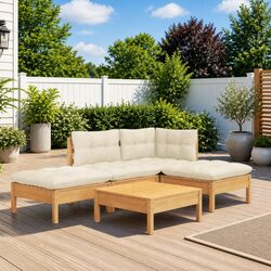 Reliable 5 Piece Garden Lounge Set with Comfort and Style