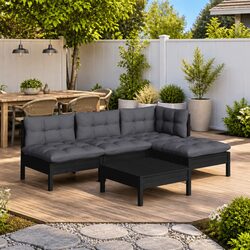 Practical and Comfortable 5-Piece Garden Lounge Set