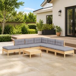 Reliable 8 Piece Garden Lounge Set with Comfort