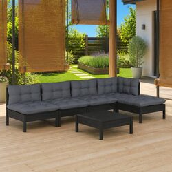 Comfortable 6-Piece Garden Lounge Set with Durable Design