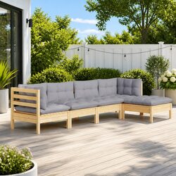 Comfortable 5-Piece Lounge Set for Outdoor Enjoyment