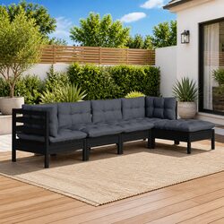 Warm and Practical 5 Piece Garden Lounge Set