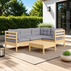 Comfortable and Versatile 5-Piece Garden Lounge Set