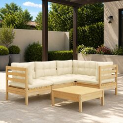 Reliable 5 Piece Wooden Lounge Set for Your Outdoor Comfort