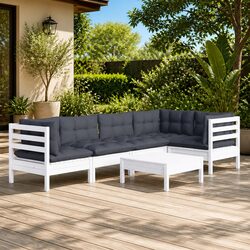Cozy Wooden Lounge Set for Outdoor Enjoyment