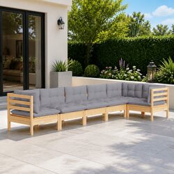 Quality 6 Piece Garden Lounge Set for Lasting Value